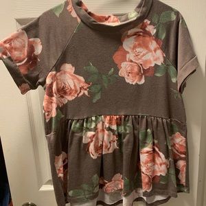 Floral Peplum